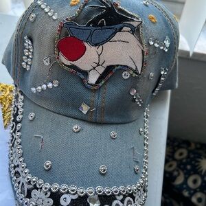 Sylvester Cool Cat Embellished Baseball Cap